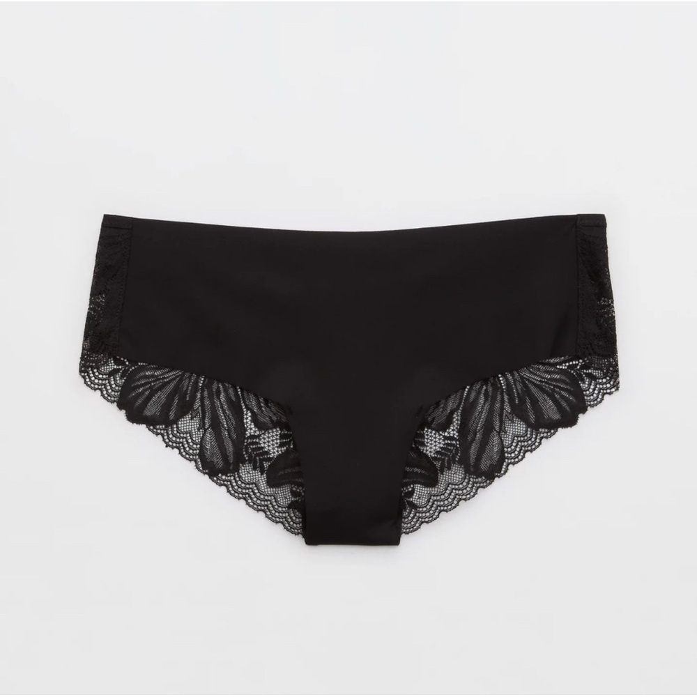 NWT Set of 3 Aerie, Women's underwear, Black, Black, Grey, Size Medium